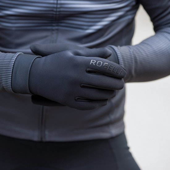 Rogelli Winterhandschoenen Neoflex - Zwart - Unisex - Fietshandschoenen - Maat M