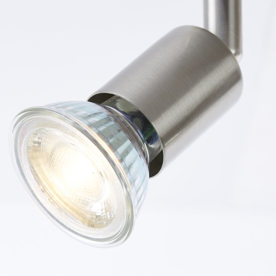 Base Line Parma Plafondspot – 2× GU10 LED 5 W, chroom – foto 2 van 4