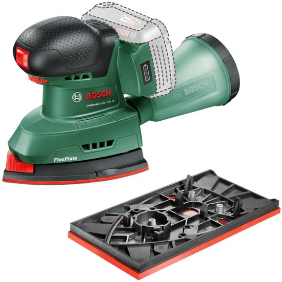 Bosch UniversalSander 18V-10 - Accu multischuurmachine - Incl. Rechthoekige schuurvoet en 2 schuurbladen - excl. 18V accu en lader – foto 1 van 4