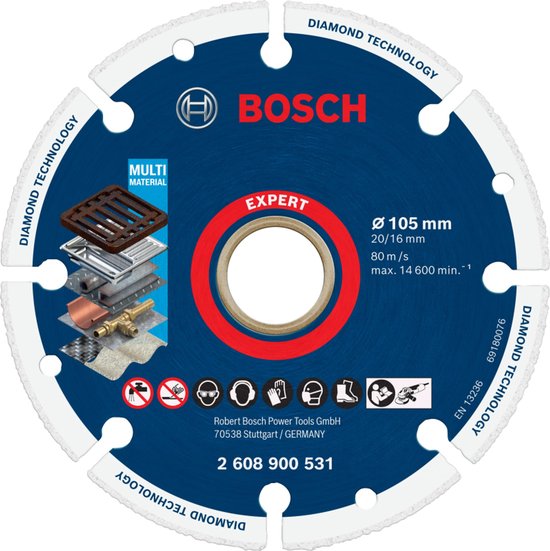 Bosch Expert Diamond Metal Wheel Doorslijpschijf – Ø 105 mm, voor metaal – foto 2 van 2