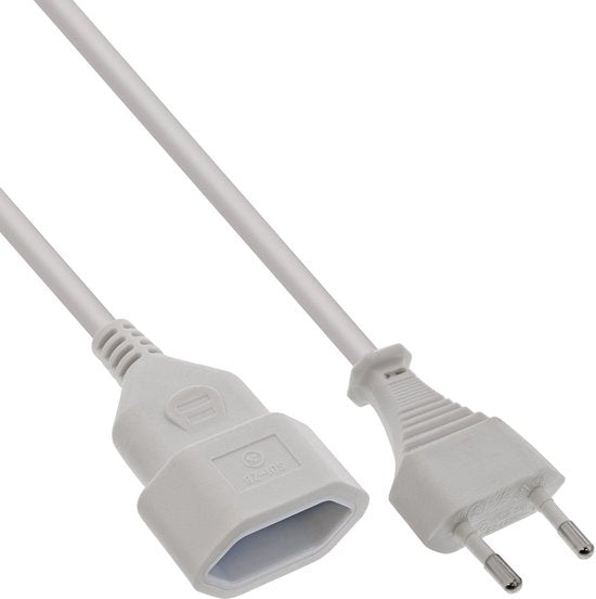 Brennenstuhl Kunststof Verlengkabel, Voor Binnen, 3 M Kabel, Met Euro-Stekker En Koppeling), Wit