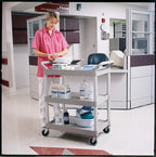 Rubbermaid Trolley – 3 legborden, 85,4 × 47,3 × 95,9 cm – foto 3 van 4
