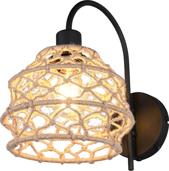 Reality Hive Wandlamp – 1× E27, mat zwart – foto 1 van 4