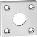 Chrome rosette - Square - 2 pieces