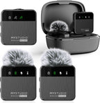 Easypix MyStudio® Wireless Mic Duo Studiomicrofoon Dasspeld Zendmethode:Kabelgebonden. Radiografisch Incl. windkap. Inc – foto 1 van 4