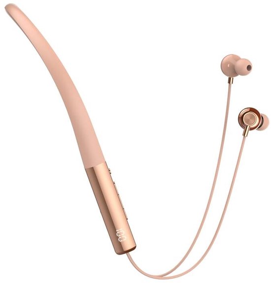 Ldnio Draadloze Hoofdtelefoon Nekbander Voor Telefoons 5.0 Roze Goud