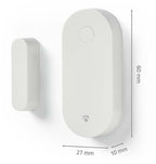 Nedis SmartLife Deur- en raamsensor Zigbee 3.0 – batterijvoeding, wit – foto 2 van 4