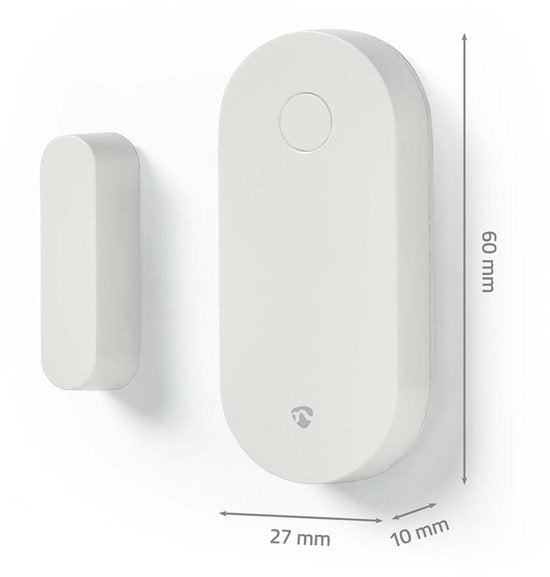 Nedis SmartLife Smart Door/Window Sensor - Zigbee 3.0 - Battery Powered - Android / IOS - White
