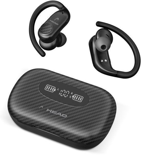 HEAD HDTW03 hoofdtelefoon/headset Draadloos oorhaak Gesprekken/Muziek/Sport/Elke dag Bluetooth Zwart