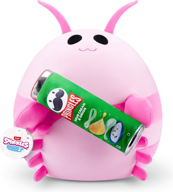 Snackles Garnaal Lily met Pringles knuffel – 38 cm, pluche – foto 1 van 4
