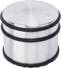 BRASQ Deurstopper met anti slip RVS 1,1 Kg - Voor binnen en buiten - Deurbuffer met rubberen bescherming Ø9 x 7,5 cm