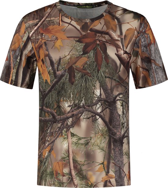 Stealth Gear - T-shirt Korte Mouw Camo Bosprint maat L