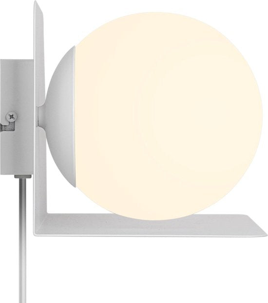 Nordlux Lilibeth wall lamp-E14-opal glass-white