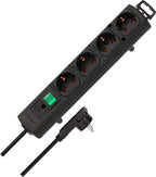 Brennenstuhl Comfort-Line Plus stekkerdoos 4-voudig – 2 m kabel, schakelaar – foto 1 van 4