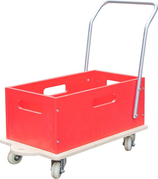 Classic World Houten Loopwagen – rood, 3 tot 6 jaar