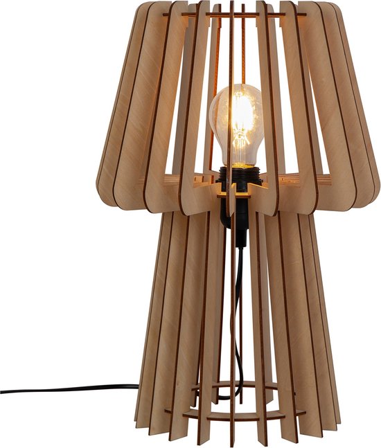 Nordlux Groa Tafellamp – 1× E27, natuurlijk hout – foto 1 van 3