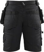 Blåkläder X1900 korte werkbroek denim stretch – 2-weg stretch, zwart – foto 2 van 3