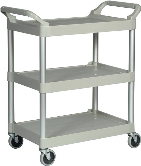 Rubbermaid Trolley – 3 legborden, 85,4 × 47,3 × 95,9 cm – foto 1 van 4