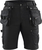 Blåkläder X1900 korte werkbroek denim stretch – 2-weg stretch, zwart – foto 3 van 3