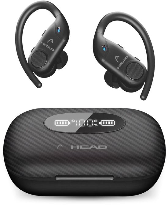 HEAD HDTW03 hoofdtelefoon/headset Draadloos oorhaak Gesprekken/Muziek/Sport/Elke dag Bluetooth Zwart