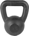 Tunturi Kettlebell 12 kg – gietijzer, rubberen onderzijde