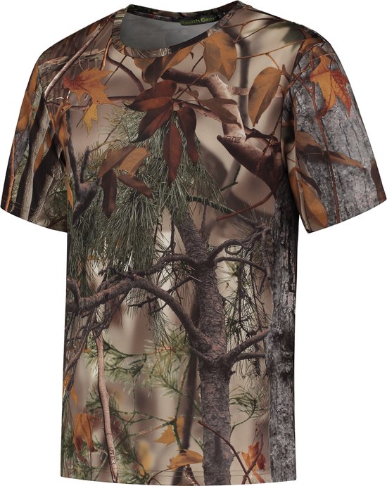 Stealth Gear - T-shirt Korte Mouw Camo Bosprint maat L