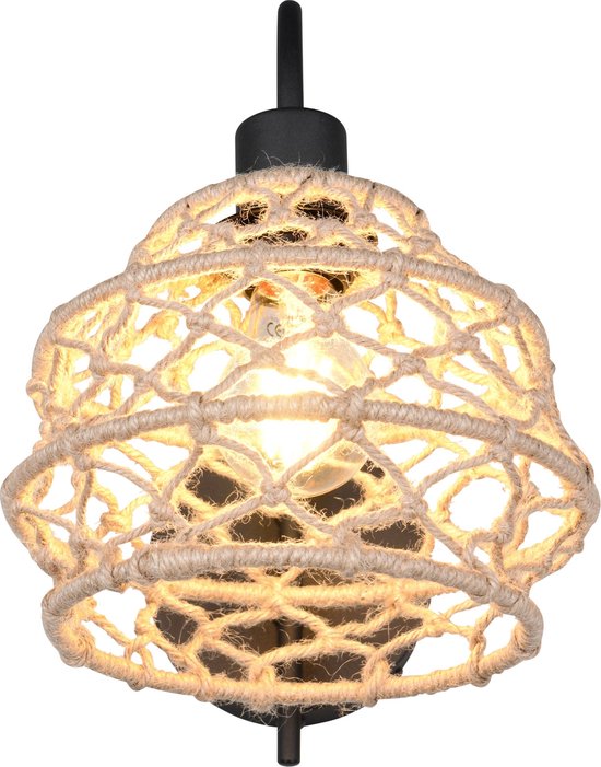 Reality Hive Wandlamp – 1× E27, mat zwart – foto 2 van 4