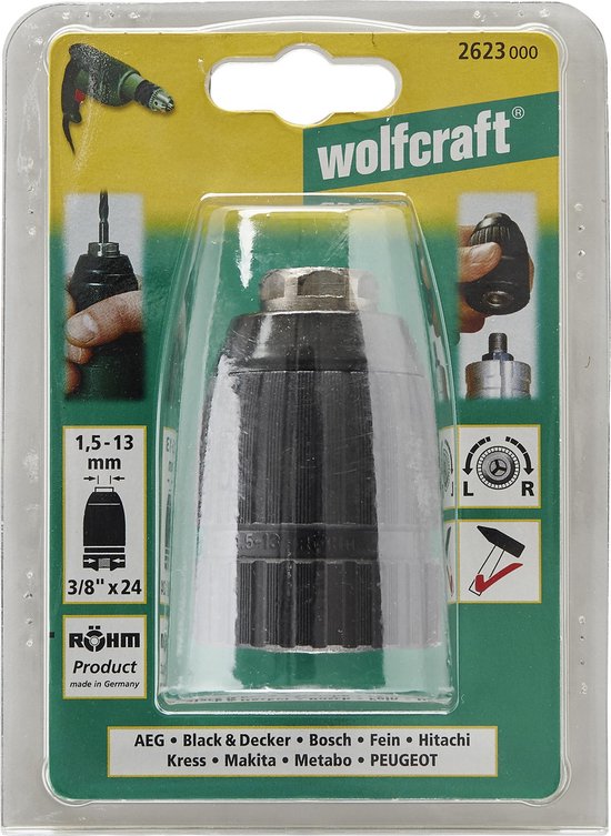 wolfcraft - Snelspan-boorhouder - 2623000