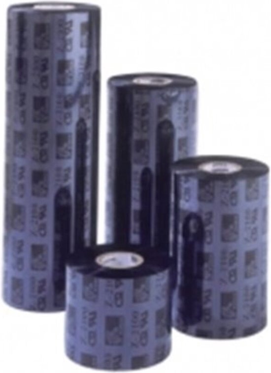 Zebra Wax thermal transfer lint 02300GS06407 – 64 mm, zwart – foto 3 van 4