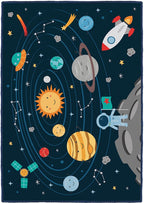 Achoka Speelkleed zonnestelsel – 100 × 150 cm, ultrazacht polyester – foto 2 van 3