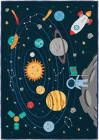 Achoka Speelkleed zonnestelsel – 100 × 150 cm, ultrazacht polyester – foto 3 van 3