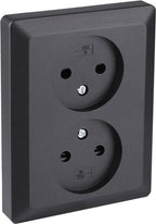 Q-Link Dubbel stopcontact – inbouw met shutter, IP20 – foto 1 van 4