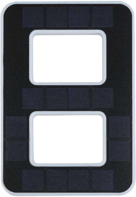 Solar LED-huisnummerverlichting incl. verwisselbare accu Nummer 8 IP44 3000K 6lm Zwart