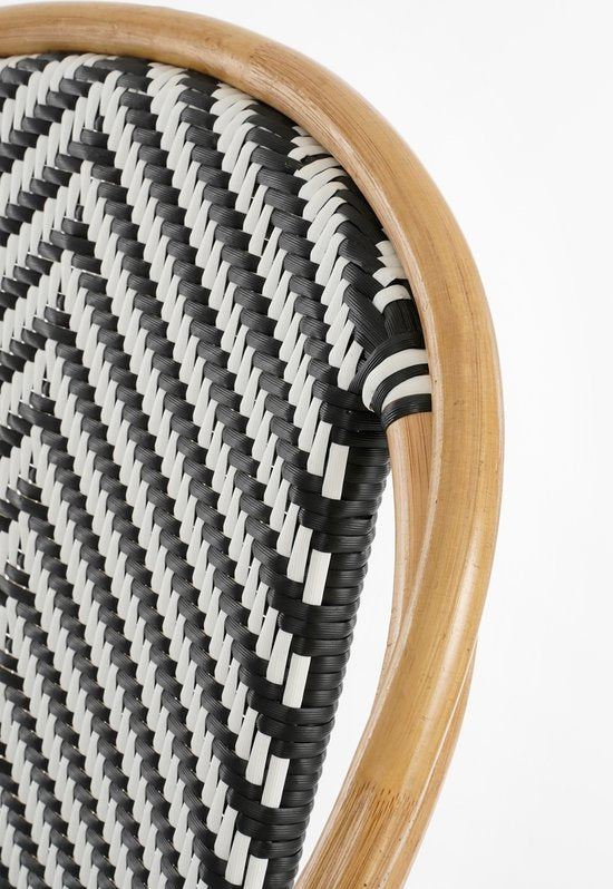 Mica Decorations Tuinstoel Mandox - 51x57x90 cm - Rotan - Wit