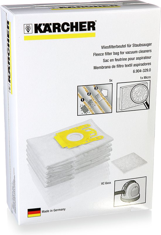 Kärcher Vlakfilter MV/WD 4/5/6 – synthetisch, scheurvast – foto 1 van 4