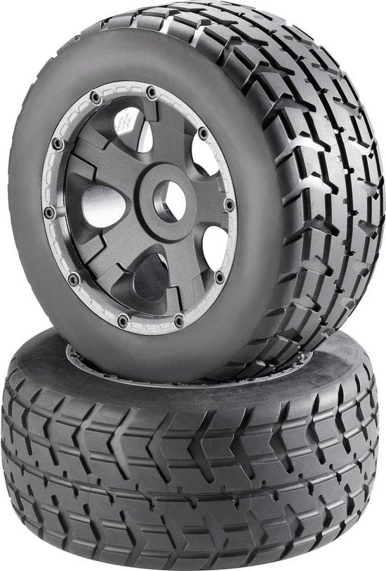 Reely Complete wielen voor 1:6 buggy (2 stuks) – V-Block, Ø 170 mm – foto 1 van 3