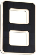 Solar LED-huisnummerverlichting incl. verwisselbare accu Nummer 8 IP44 3000K 6lm Zwart