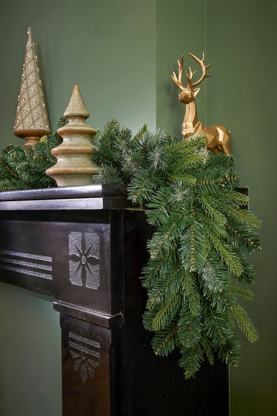 Black Box Trees Grimshaw Guirlande 180 cm – Kerstguirlande, groen PVC – foto 2 van 3