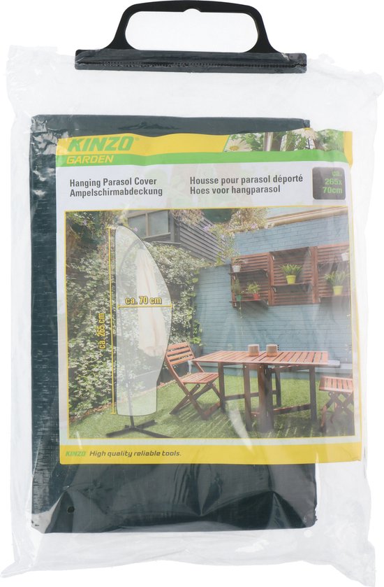 Kinzo Garden Parasolhoes voor hangparasol – 265 × 70 cm, polyester – foto 4 van 4