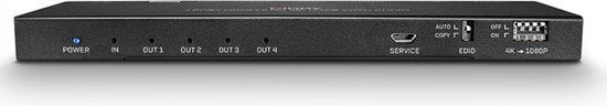 LINDY 38231 HDMI-splitter 4 poorten – 4096 × 2160 pixels, zwart – foto 2 van 4