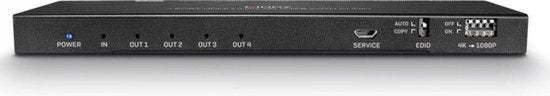 LINDY 38231 HDMI-splitter 4 poorten – 4096 × 2160 pixels, zwart – foto 4 van 4
